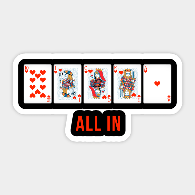 ROYAL FLUSH Sticker by MaiKStore